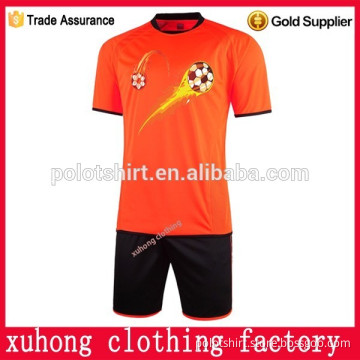 China made polyester cheap soccer jersey set design